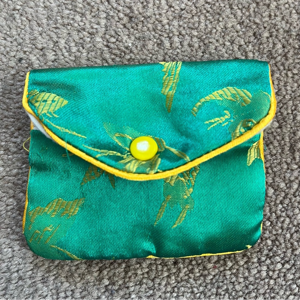 Vintage Butterfly Print Coin Purse